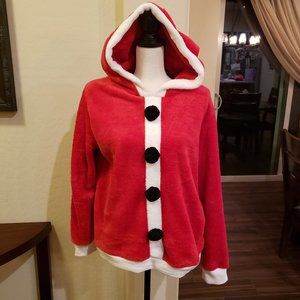 Santa/Christmas Blouse with hoodie